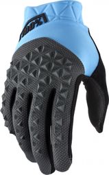 Pair of Gloves 100% Geomatic Cyan / Charcoal