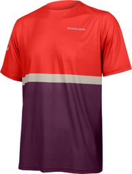 Endura SingleTrack Core II Technisches T-Shirt Aubergine Lila / Rot