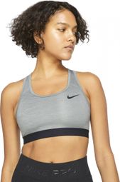 Nike Dri-Fit Swoosh Sports Bra Womens Gray