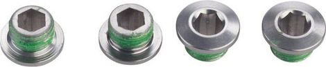 Sram XX1 Kit di bulloni per anelli a catena 4 bracci in alluminio grigio
