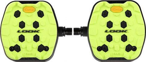 Look Trail Grip Flat Pedals Lime