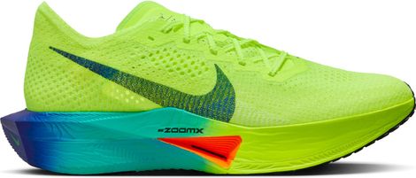 Chaussures de Running Nike ZoomX Vaporfly Next% 3 Jaune Bleu