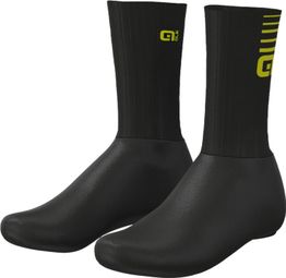 Alé Whizzy Winter Unisex Shoe Covers Black/Fluorescent Yellow