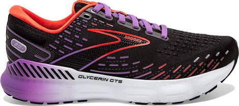 Chaussures de Running Brooks Glycerin GTS 20 Noir Corail Violet Femme