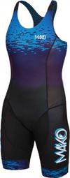 Women's Mako Performance Decoder Tri-Function Jumpsuit Black/Blue