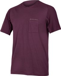 T-Shirt Technique Endura GV500 Foyle Aubergine Violet