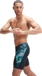 Speedo Jammer Eco+ Digital Placement V-CUT Swimsuit Black/Blue