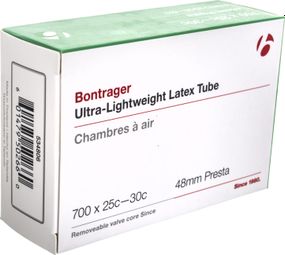 BONTRAGER Tube Ultra Lite Latex 700x25-25C Valve Presta 48mm