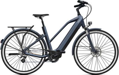 O2 Feel iSwan City Boost 6.1 Mid Shimano Altus 8V 432 Wh 26'' Gris Antracita Bicicleta eléctrica urbana