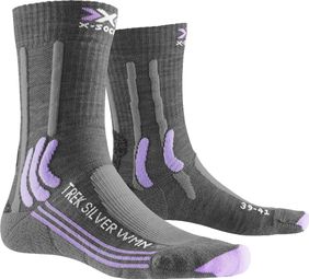 X-SOCKS Trek Silver Women's Socks Grey/Lavender