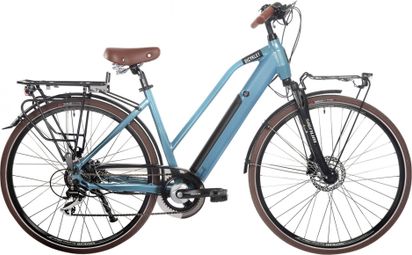 Producto renovado - Bicicleta eléctrica urbana Bicyklet Camille Shimano Acera/Altus 8V 504 Wh 700 mm Azul