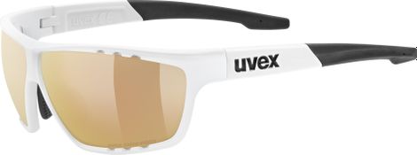 Brille Uvex Sportstyle 706 CV V Weiß/Rote Gläser