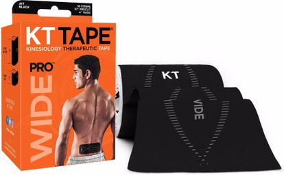 KT TAPE Roll precut tape PRO Wide Black 10 tapes