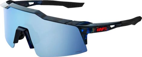 Lunettes 100% Speedcraft SL - Noir Holographic - Verres HiPER Miroir Bleu