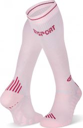 Chaussettes BV Sport Run Compression Rose 