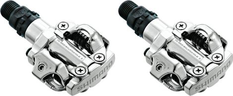 Shimano M520 Clipless SPD MTB Pedals Silver