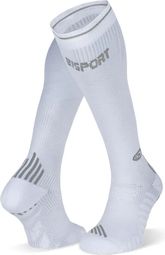 Calcetines BV Sport Run Compression BlancoGris