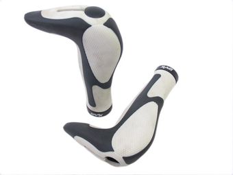ERGOTEC Grips X-Act Safety Grip Noir / Blanc 147Mm