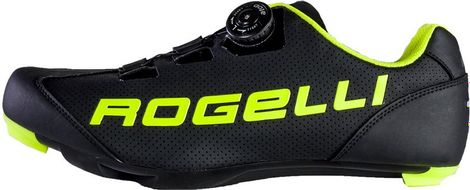 Chaussures De Velo Route Rogelli Ab-410 - Unisexe - Noir/Fluor