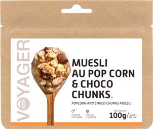 Gefriergetrocknete Mahlzeit Voyager Müsli mit Popcorn & Choco Chunks 100g
