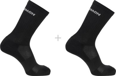 Salomon Evasion Crew 2 Pairs Socks Black Unisex
