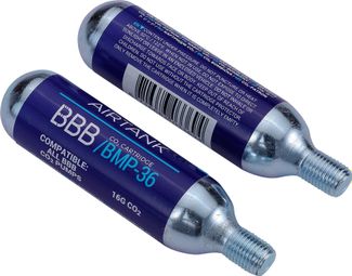 CO2 cartridges BBB AirTanks 16g (x2 Units)