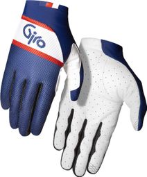 Giro Trixter Midnight Retro Blue / White Long Gloves