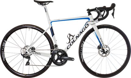 Vélo de Route Colnago V3 Disc Shimano Ultegra 11V 700 mm Blanc Bleu 2022