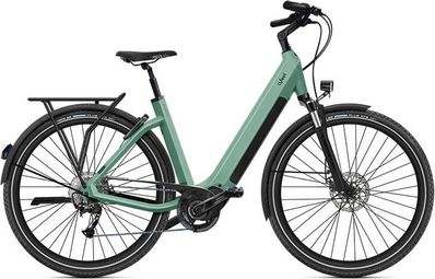 O2 Feel iSwan Explorer Boost 6.1 Univ Shimano Alivio 9V 432 Wh 27.5'' Verde Canopé  mountain bike elettrica
