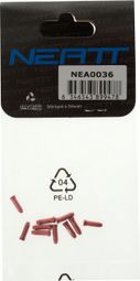 Tapas de extremo de cable de engranaje NEATT - Rojo