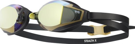 Lunettes de Natation Tyr Stealth-X Mirrored Performance Or/Noir