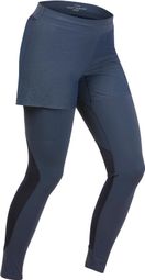 Legging Short Quechua FH900 Bleu Femme XL