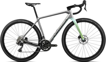 Orbea Terra M30TEAM Gravel Bike Shimano GRX 11S 700 mm Pietra Argento Verde Ghiaccio 2023