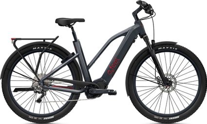 VTC Électrique O2 Feel Vern Adventure Power 8.1 Mid Shimano Deore 10V 720 Wh 27.5'' Gris Anthracite