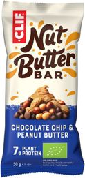Barre Énergétique Clif Nut Butter Bar Pépites de Chocolat / Beurre de Cacahuètes 50g