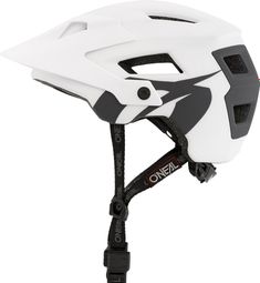 AM O'Neal Defender Solid White / Gray Helmet
