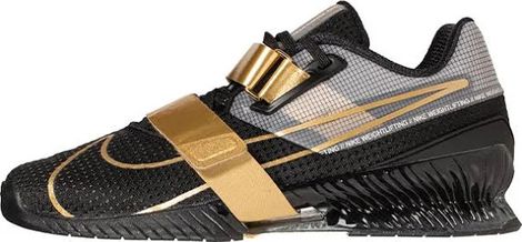 Nike Romaleos 4 Unisex Cross Training Shoes Black Gold