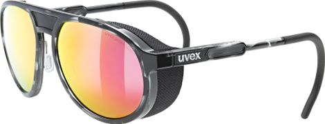 Uvex Mtn Classic P goggles Black/Rose Mirror lenses