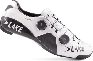 Zapatillas de carretera blancas / negras Lake CX403