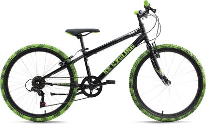 Vélo enfant 24'' Crusher noir-vert TC 31 cm KS Cycling