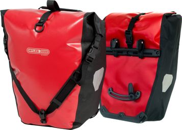 ORTLIEB 1 Paar Satteltaschen für Gepäckträger hinten BACK-ROLLER CLASSIC Rot Schwarz