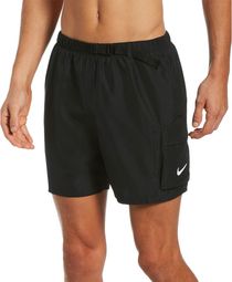 Short de Bain Nike Swim 5'' Belt Packable Volley Noir