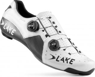 Chaussures Route LAKE CX403-X Blanc/Noir (Version Large)