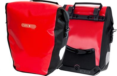 Coppia di borse da bici Ortlieb Sport-Roller City da 25 L rosse nere
