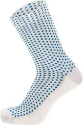 Santini Q-Skin Mid Socks Sfera Gray / Blue