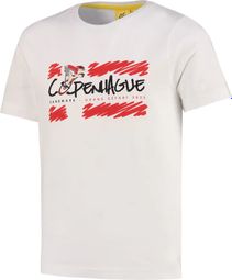 T-shirt Enfant Le Tour de France Grand Depart Copenhague Blanc
