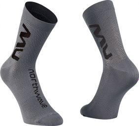 Northwave Extreme Air Mid Socks Grey/Black