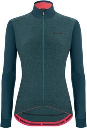 Santini Colore Puro Turquoise Womens Long Sleeve Jersey