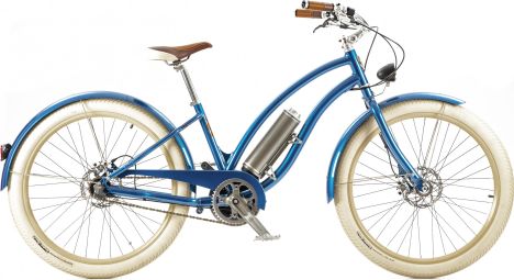 Vélo Cruiser Electrique e-Hermitage Confort 330Wh Shimano Nexus 3i Bleu Métallisé