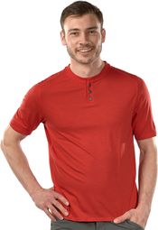 T- Shirt Bontrager Adventure Henley Mars Rouge